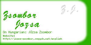 zsombor jozsa business card